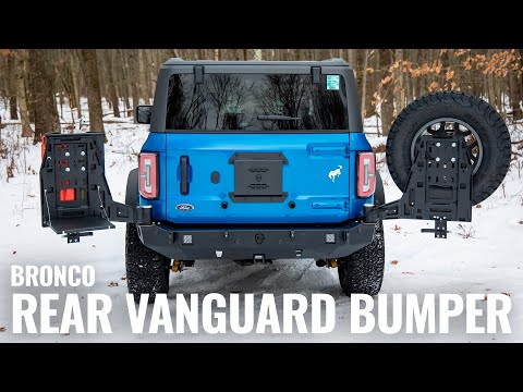 Bronco Rear Vanguard Tire Carrier Bumper Install