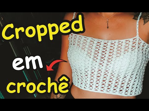 (CANHOTO) CROPPED EM CROCHÊ LIZ PREMIUM