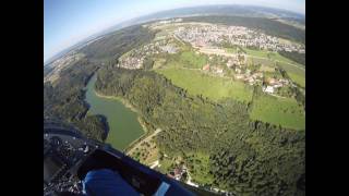 preview picture of video 'Gyrocopter Flug Hornberg Hohenstaufen Adelberg Heubach'