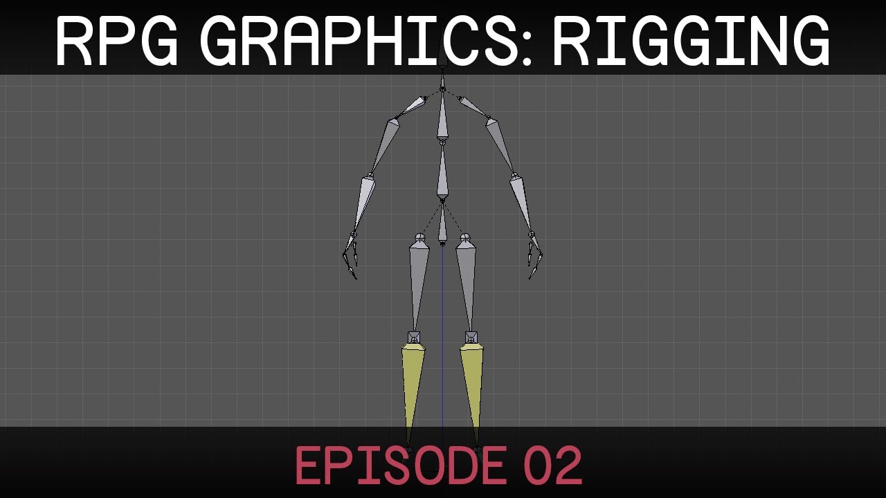 RPG graphics E02: Character rig [Blender]