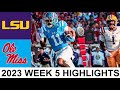 #13 LSU vs #20 Ole Miss (AMAZING GAME!) | College Football Week 5 | 2023 College Football Highlights