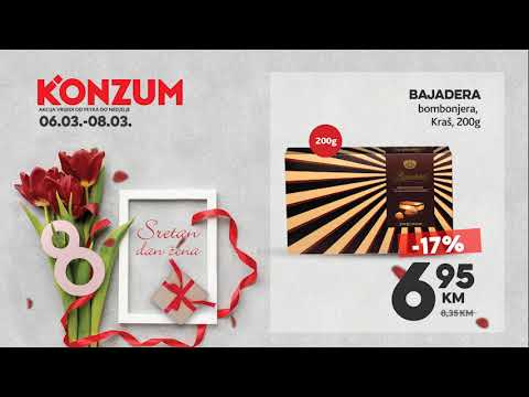 Dan žena učinite posebnim malim znakom pažnje iz Konzuma! 06.03.-08.03.2020.