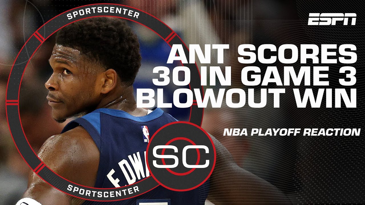 NBA Playoff Reaction 🍿 Timberwolves blow out Thunder in Game 3 of WCF | SportsCenter