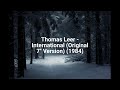 Thomas Leer - International (Original 7'' Version) (1984)