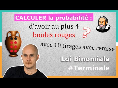 PROBABILITÉ d'être "INFÉRIEUR à" dans une loi BINOMIALE - Exercice Corrigé - Terminale