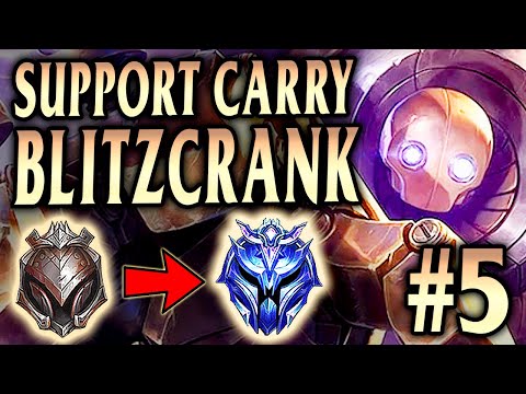 Blitzcrank Support Carry! IRON 4 0LP to Diamond Episode #5! - League of Legends Season 11