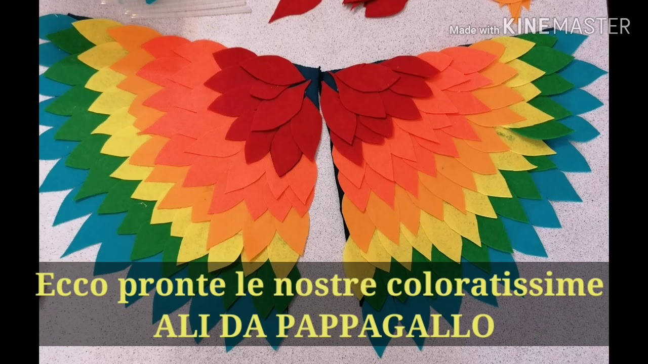 TUTORIAL: COSTUME DA PAPPAGALLO PER CARNEVALE FAI DA TE  Realizzare questo costume è molto semplice