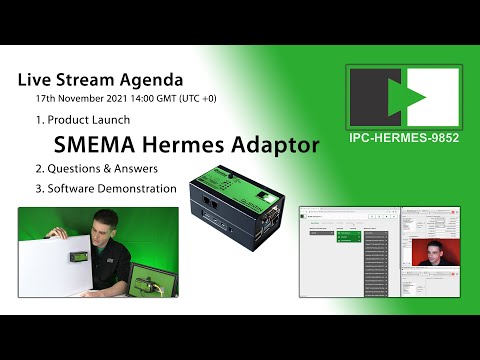 SMEMA Hermes Adaptor Product Launch Live Stream during Productronica 2021 for IPC-HERMES-9852
