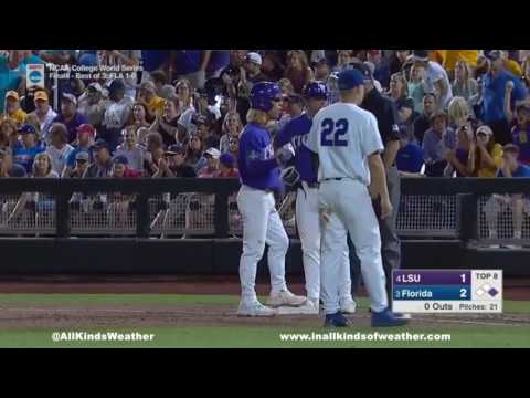 2017 College World Series Finals (Game 2): #3 Florida Gators vs  #4 LSU Tigers