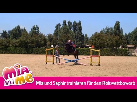 Mia und Saphir trainieren für den Reitwettbewerb - Mia and me