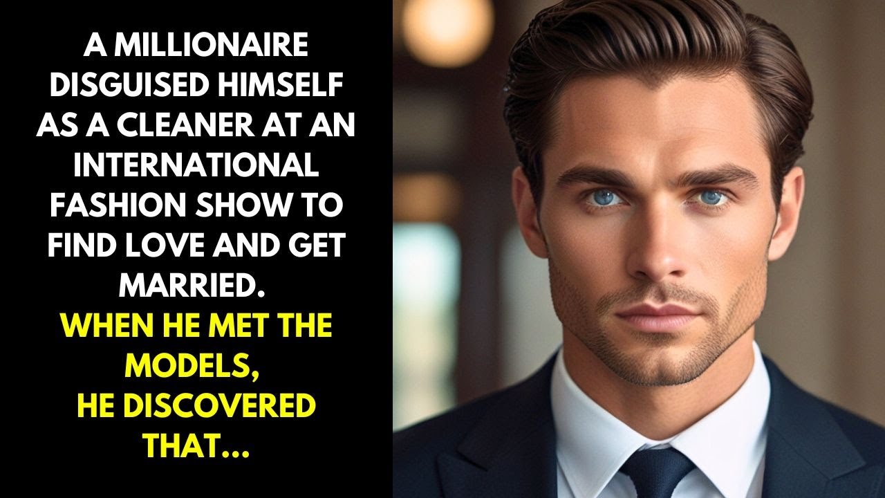 A MILLIONAIRE DISGUISED HIMSELF AS A CLEANER AT AN INTERNATIONAL FASHION SHOW TO FIND LOVE