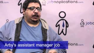 Arby's Interview - Assistant Manager