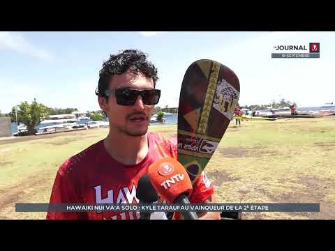 Hawaiki Nui va’a solo : Kyle Taraufau vainqueur de la deuxième étape