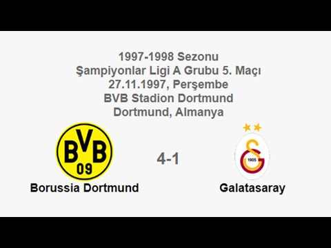 Borussia Dortmund 4-1 Galatasaray 27.11.1997 - 1997-1998 UEFA Champions League Group A Matchday 5