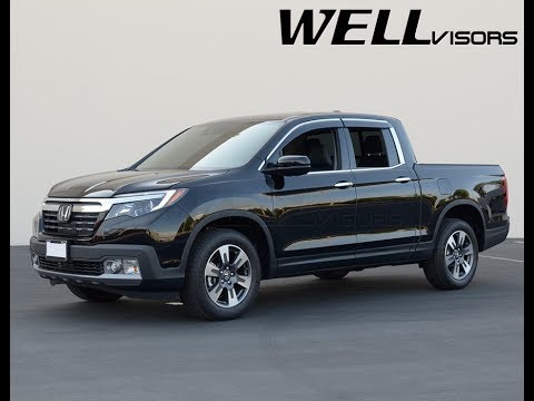 WELLvisors side window deflector vent visor Installation Video Honda Ridgeline 2017+