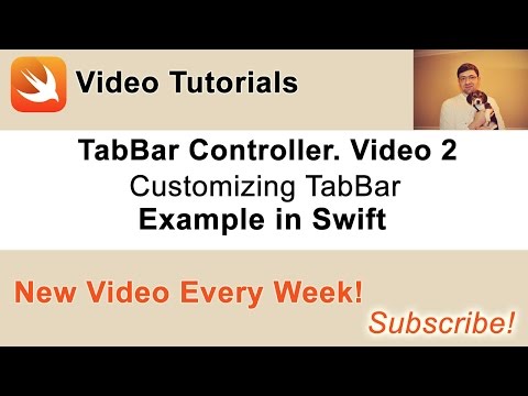 UITabBarController example in Swift. Customizing UITabBarController