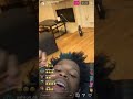 Quando Rondo Goes Live While Getting Tatted Funny