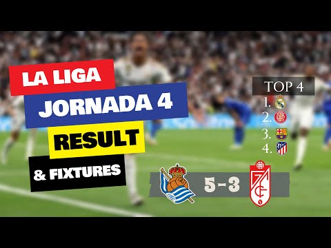 LALIGA 23/24 JORNADA 4 | Real Madrid 2-1 Getafe | Osasuna 1-2 Barcelona #laligaeasports#goals