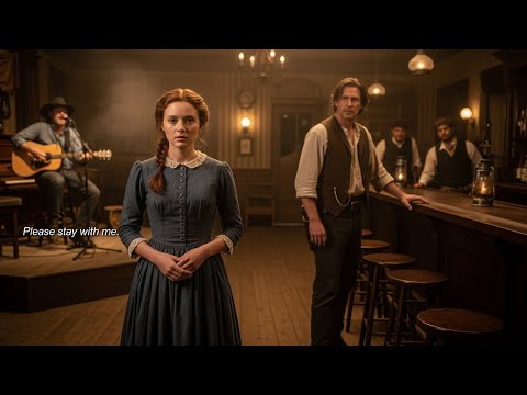 Lonely Night In A Dusty Saloon, The Cowboy Sang "Please Stay With Me"