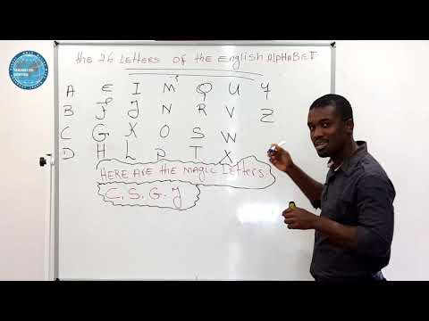 The English alphabet with Teacher J.L