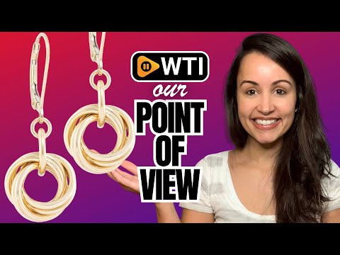 14K Yellow Gold-Filled Simple Circle Love Knot Dangle Earrings - WTI product video review
