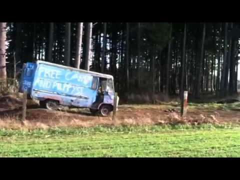 Dirty van takes flight