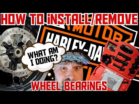 how to remove and install wheel bearing on harley davidson