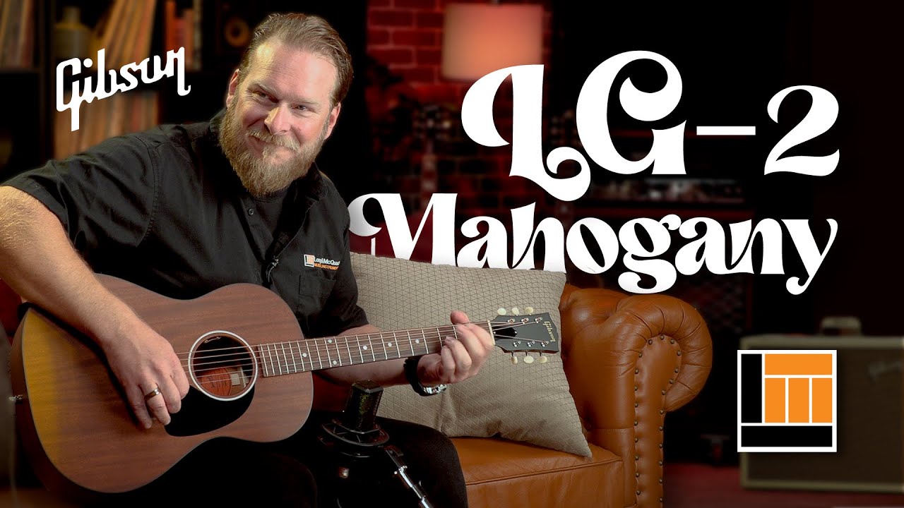opens link to Gibson LG-2 All Mahogany Faded | Small Body With Big Soul! 🔥🎸🎙️
