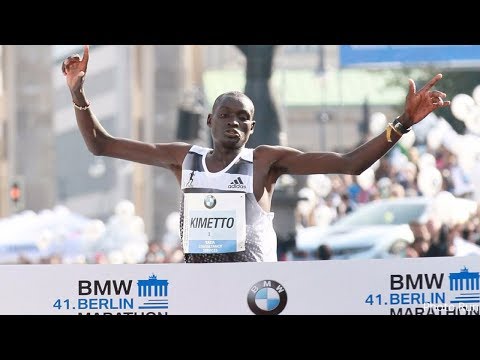 Dennis Kipruto Kimetto won 2014 Berlin Marathon. New World Record FM 2:01:39 at 2014. Last Miles!