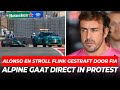 Alonso krijgt stop-go penalty, Alpine in protest & Sergio Pérez ontloopt straf | GPFans News