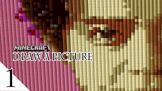 #1 【マイクラ】draw a picture~俳優〇〇〇さんの顔をつくろう～