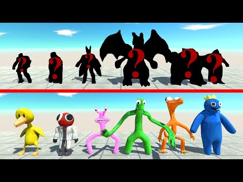 X6 Raibow Friends VS Random Team - Animal Revolt Battle Simulator