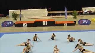 preview picture of video 'festigym 2014 Montbéliard - Association Gymnique Plérinaise - TeamGym & Tumbling'