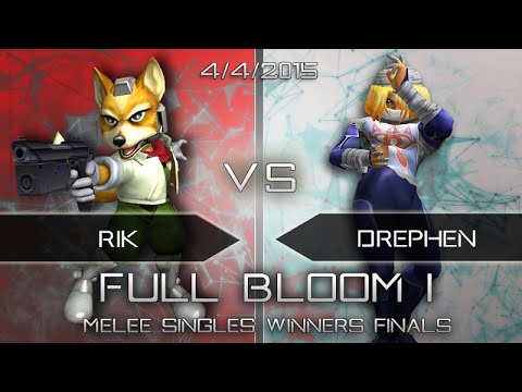 Full Bloom 1 - Melee Winner's Finals - Rik (Fox, Falco) vs Drephen (Sheik)
