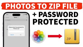 How to Convert Photos to Zip File with Password on iPhone