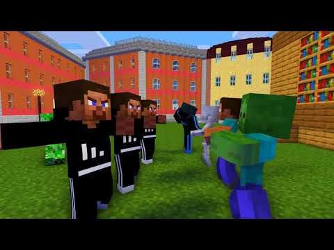 Monster School : Bad Guys vs Monsters School - Minecraft Animation