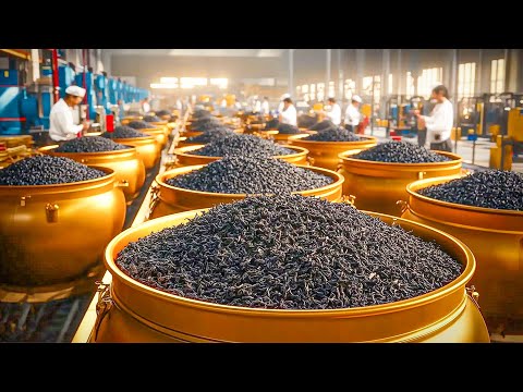 Wie Earl Grey Tee In Der Fabrik Hergestellt Wird