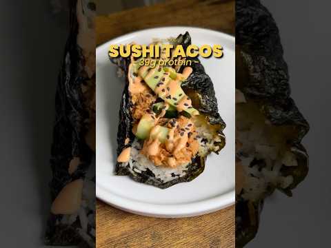 39g Protein Crispy Sushi Tacos 🍣🌮