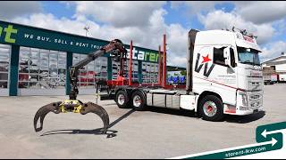 Volvo FH 500 6x4 Penz Kran 15Z9,50 Retarder Leder Xenon Alufelgen timber truck | Image 4 - Autoline