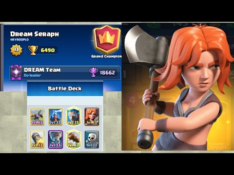 Road to 6500🏆 Icebow Valkyrie - Clash Royale