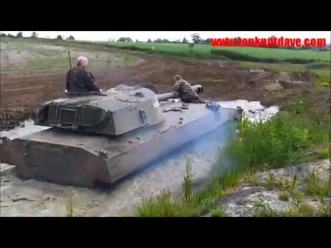 Russian Army 2S1 Tracked Self Propelled Gun Swims