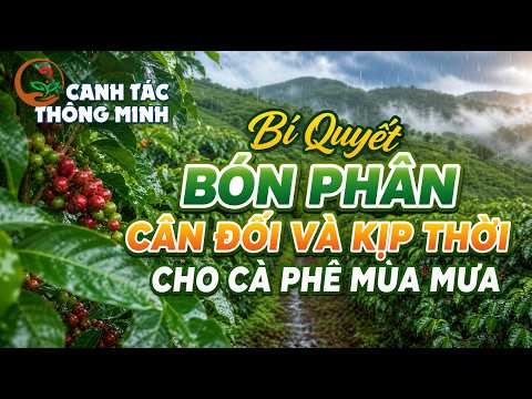Canh Tác Thông Minh | Bí Quyết Bón Phân Cân Đối Và Kịp Thời Cho Cà Phê Mùa Mưa ☕