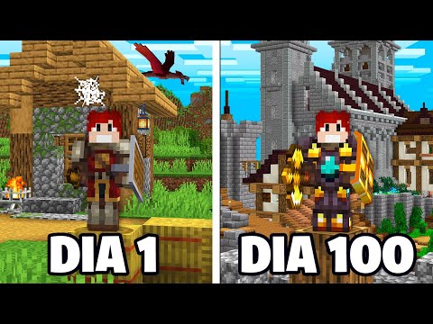 EU PASSEI 100 DIAS TREINANDO PARA UM TORNEIO MEDIEVAL NO MINECRAFT - O FILME