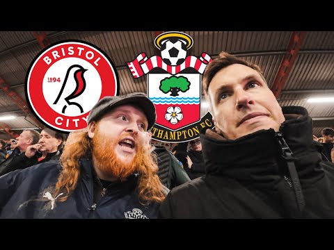 UGLY SCENES IN THE AWAY END | BRISTOL CITY 3-1 SOUTHAMPTON