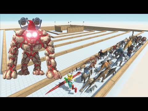 ESCAPE FROM JET GOLEM - LAST SURVIVOR - SWIRL COURSE - ARBS - Animal Revolt Battle Simulator