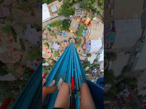 POV: going STRAIGHT DOWN on a DROP TOWER 😳 #shorts