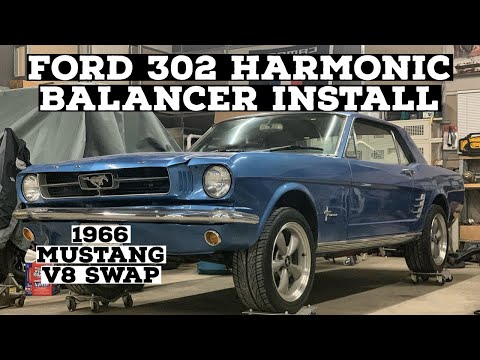 FORD 302 HARMONIC BALANCER INSTALL: 1966 Mustang V8 Swap Episode 14