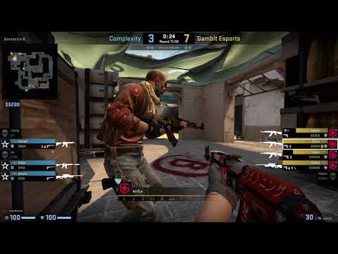 CS:GO POV Demo Gambit Ax1le (23/13) vs Complexity (de_mirage)