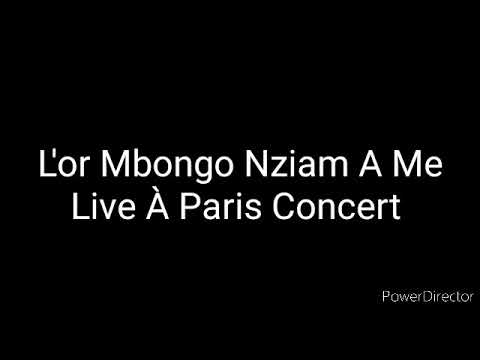 L'or Mbongo - Nziam A Me Intro Live À Paris Concert