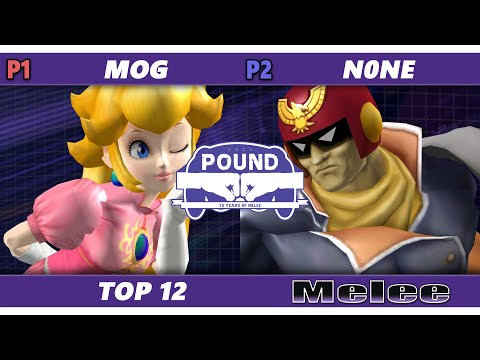 Pound 2021 Top 12 - n0ne (Falcon) Vs. MoG (Peach) SSBM Melee Tournament